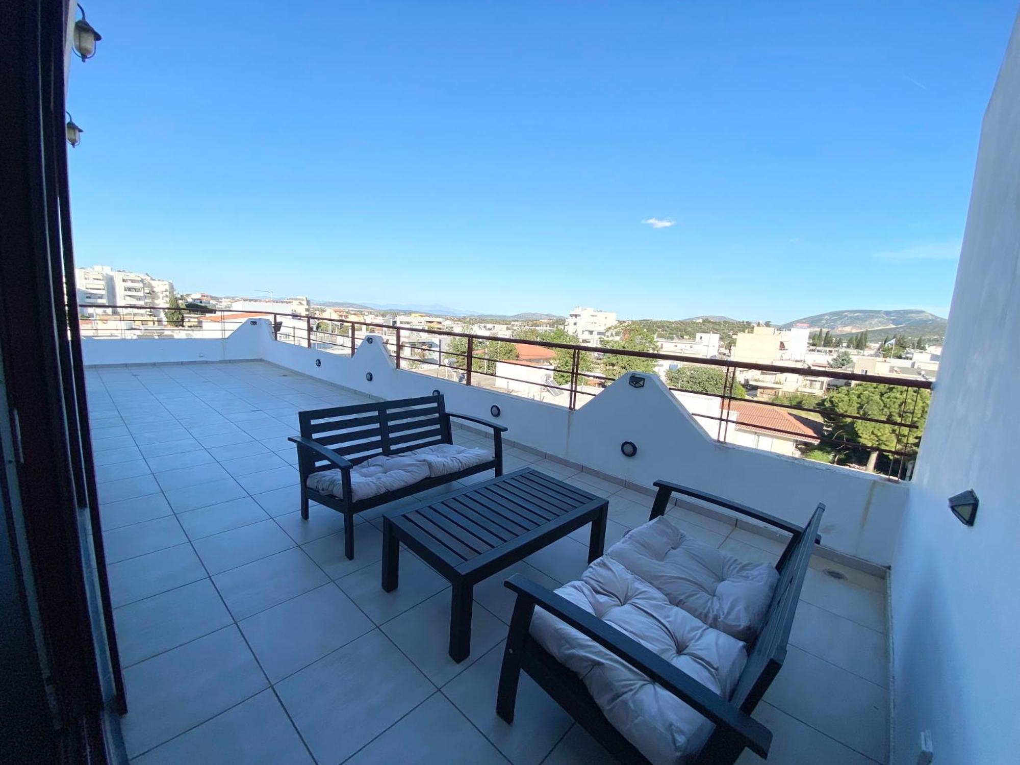 Luxury View Apartment 10Min From Athens Airport Koropíon Buitenkant foto