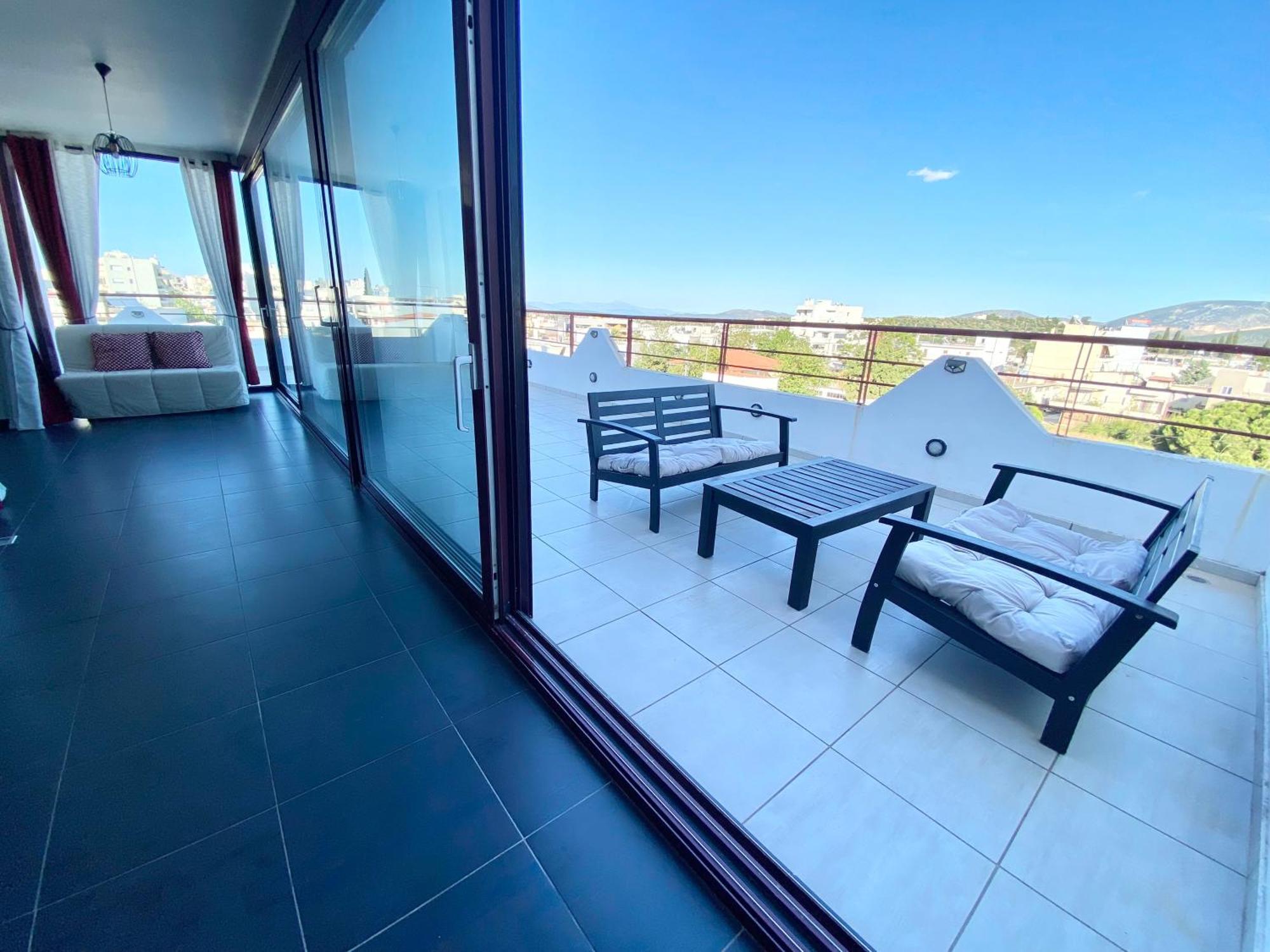 Luxury View Apartment 10Min From Athens Airport Koropíon Buitenkant foto