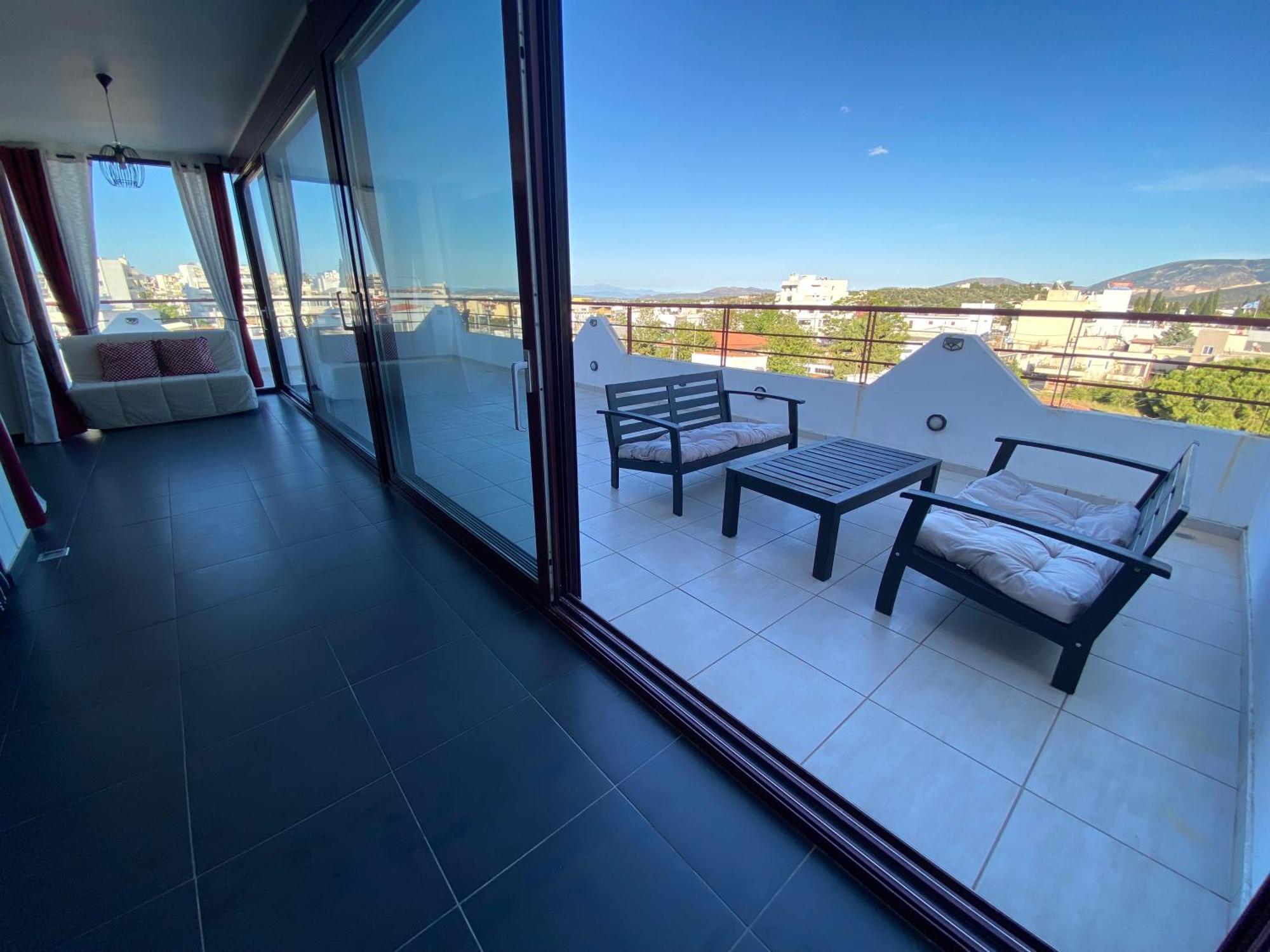 Luxury View Apartment 10Min From Athens Airport Koropíon Buitenkant foto