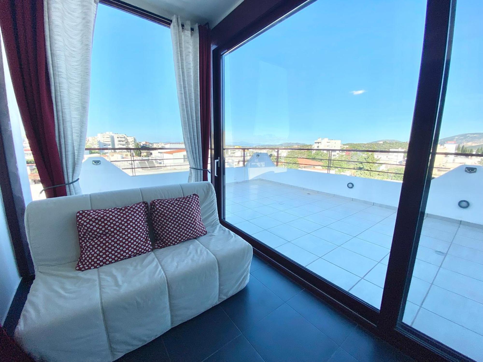 Luxury View Apartment 10Min From Athens Airport Koropíon Buitenkant foto